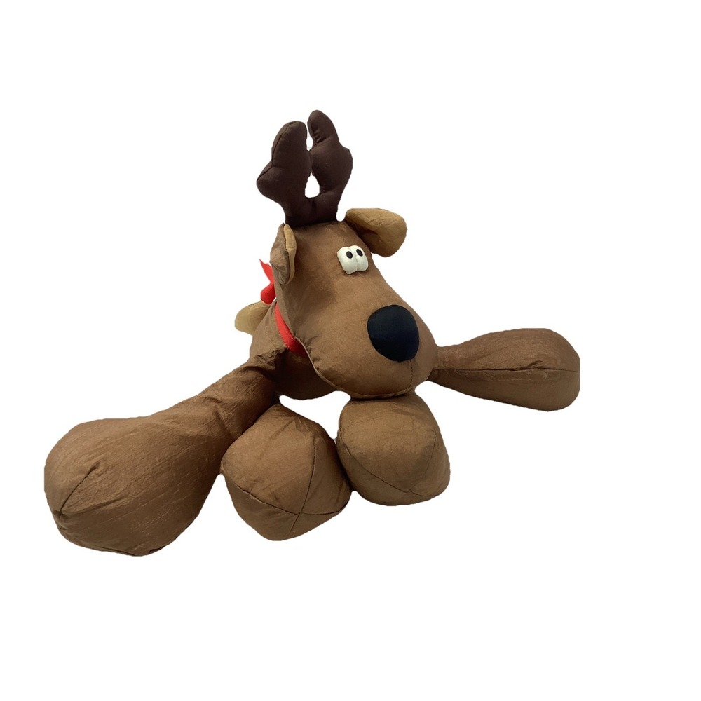 Rodney the Reindeer Floppy Plush Nylon Vintage Hallmark Stuffed Animal Toy